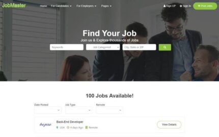 JobMaster - HTML İş Portalı Şablonu