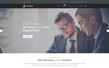 Joombiz - Elegant Business Company Joomla Teması