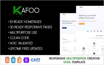 Kafoo - Duyarlı Çok Amaçlı Yaratıcı Şablon