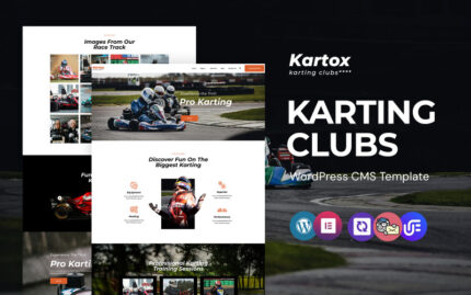 Kartox - Karting Kulüpleri WordPress Elementor Teması