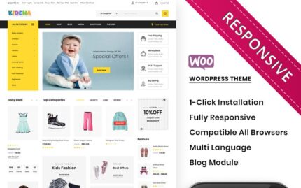 Kidena - The Kids Playstore Responsive WooCommerce Teması