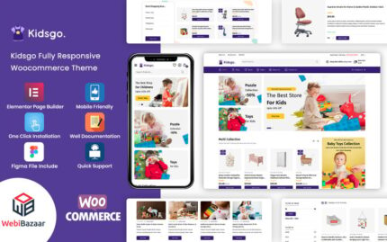 KidsGo - Çocuk Oyuncakları ve Giyim Mağazaları için WooCommerce Teması