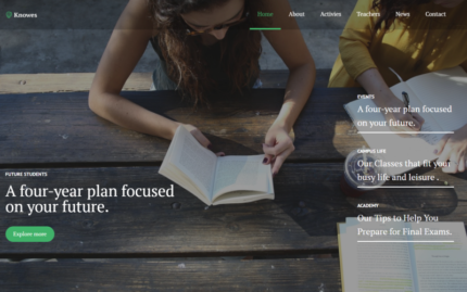 Knowes - Eğitim Çok Amaçlı Modern WordPress Elementor Teması