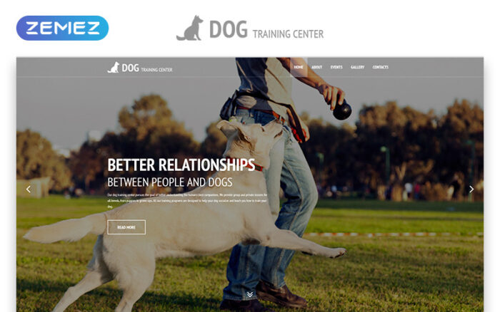 Köpek Eğitim Merkezi - Duyarlı Köpek Şablonları Modern HTML Web Sitesi Şablonu