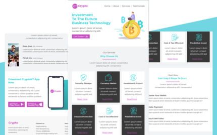 Kripto - Çok Amaçlı Kripto Para Birimi E-posta Şablonu Duyarlı