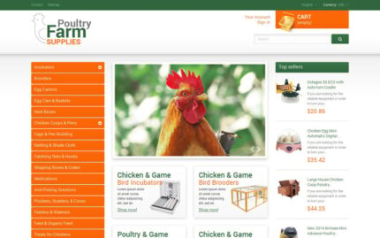 Kümes Hayvanları Çiftliği Malzemeleri PrestaShop Teması