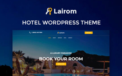 Lairom - Otel Çok Amaçlı Modern WordPress Elementor Teması