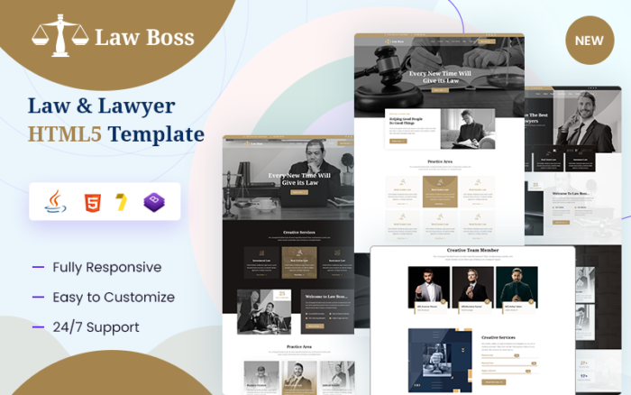 Lawboss Hukuk Ve Avukat HTML5 Şablonu