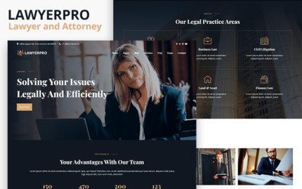 Lawyerpro - Avukat ve Avukat HTML5 Şablonu