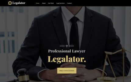 Legalator Profesyonel Avukat Elementor Şablon Kitleri