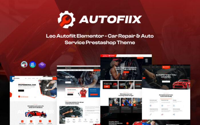 Leo Autofiix Elementor - Araba Tamir ve Oto Servis Prestashop Teması