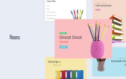 Leo Neons - Stationery Store PrestaShop Teması