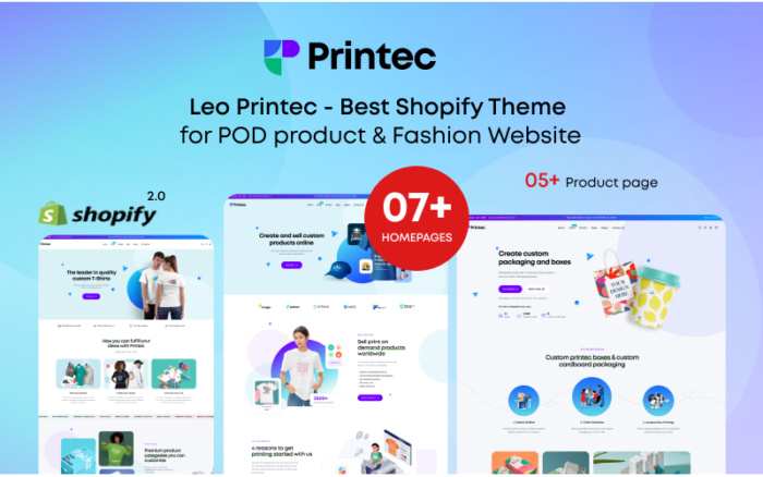 Leo Printec - Pod Ürün ve Moda Shopify Teması