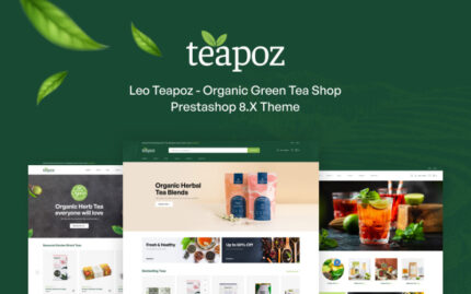 Leo Teapoz - Organik Yeşil Çay Mağazası Prestashop 8.x Teması