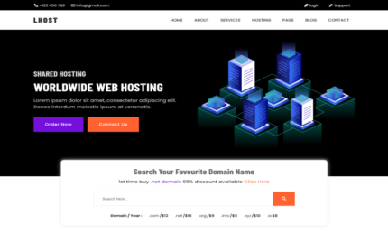 LHOST - Çok Amaçlı Web Barındırma, Duyarlı HTML5 Şablonu