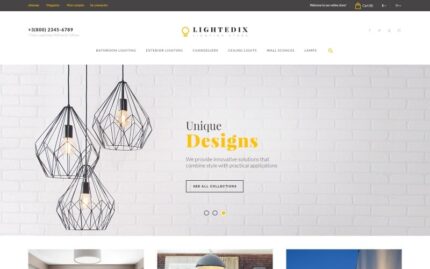 Lightedix - Lighting Store PrestaShop Teması