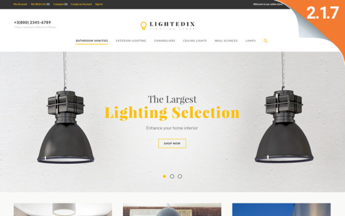 Lightedix - Lightning Store Responsive Magento Teması