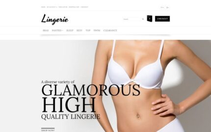 Lingerie Store OpenCart Şablonu