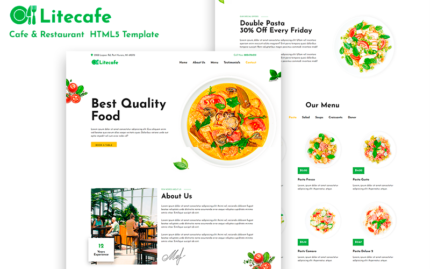 Litecafe - Kafe & Restoran HTML5 Şablonu