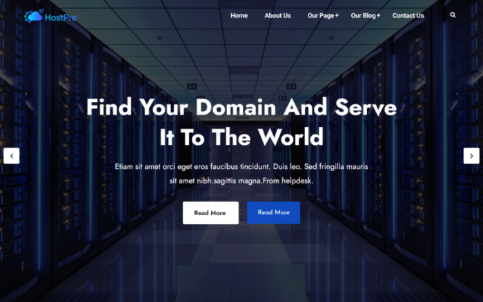 Locker - Duyarlı Web Hosting WordPress Temaları