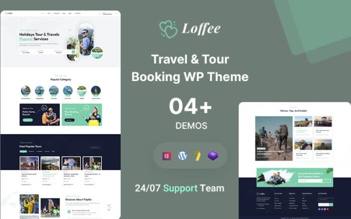 Loffee - Seyahat ve Tur Rezervasyon Ajansı WordPress Teması