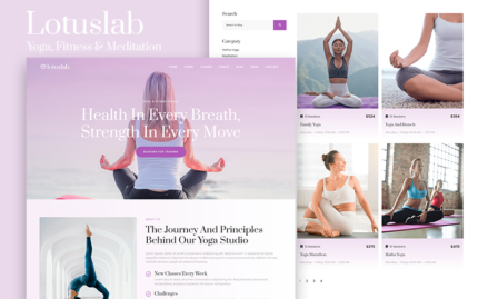 Lotuslab - Yoga, Fitness ve Meditasyon HTML5 Şablonu