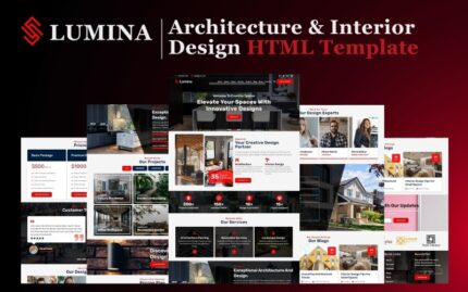 Lumina - Mimarlık ve İç Tasarım HTML5 Web Sitesi Şablonu