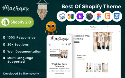 Mackrame - Craft and Art Shopify 2.0 Duyarlı Süper Mağaza