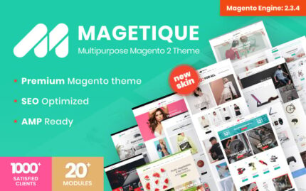 Magetique - AMP-Ready Çok Amaçlı Magento Teması