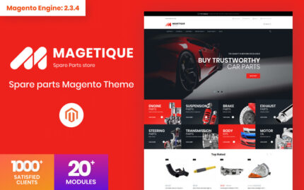 Magetique - Yedek parçalar Magento Teması