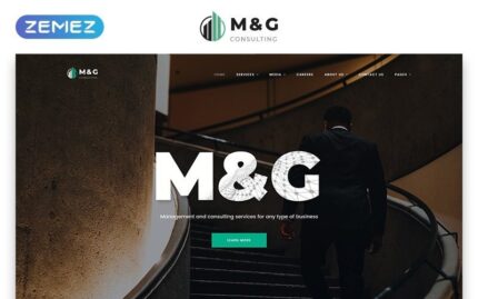 M&G - Danışmanlık Çok Sayfalı HTML5 Web Sitesi Şablonu