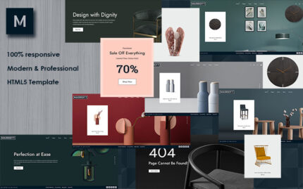 Marriott - Mobilya Mağazası HTML Web Sitesi Şablonu