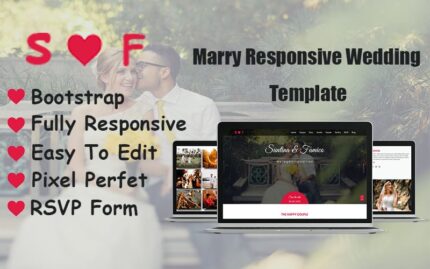 Marry - Duyarlı Düğün HTML Şablonu