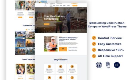 Maxbuilding İnşaat Şirketi WordPress Teması