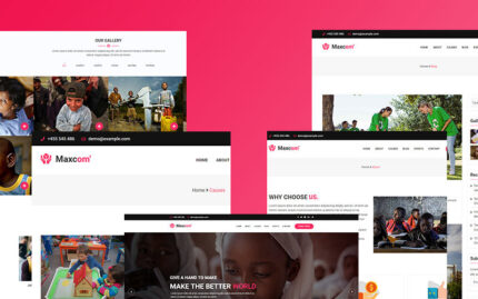 Maxcom -Nonprofit Charity WordPress Teması