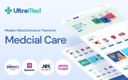 MedCare - Yumuşak ve Duyarlı Eczane WooCommerce Teması