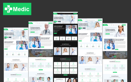 Medic - Hastane, Teşhis, Klinik, Sağlık, Doktor ve Tıbbi Laboratuvar Elementor WordPress Teması