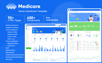 Medicare - Çok Amaçlı Bootstrap 5 Tıbbi Yönetici Şablonu