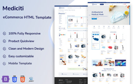 Mediciti - e-Ticaret HTML Şablonu