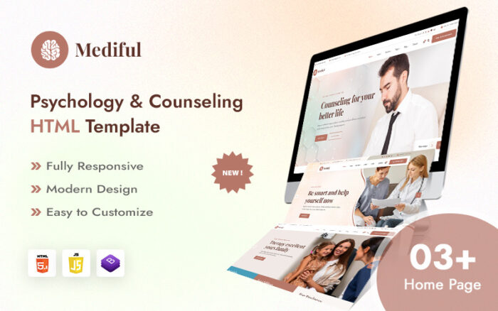 Mediful – Psikoloji ve Hipnoz Danışmanlığı HTML5 Şablonu