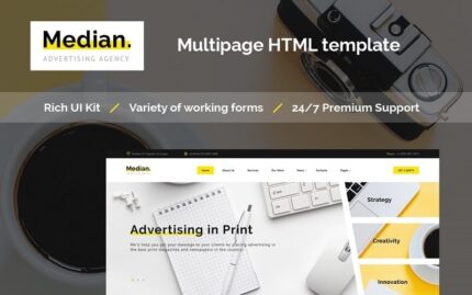 Medyan - Reklam Ajansı HTML Web Sitesi Şablonu