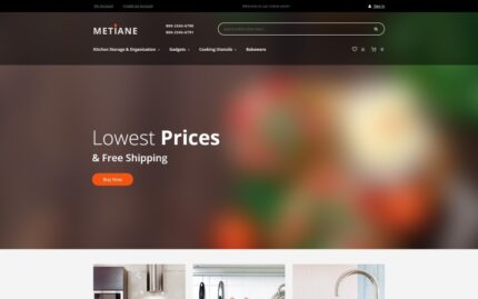 Metiane - Mutfak Malzemeleri Magento Teması