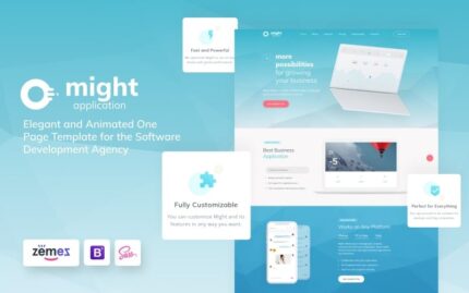 Might - Hassas Web Uygulaması HTML Açılış Sayfası Şablonu