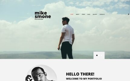 Mike Smone - Fotoğrafçı Portföyü Modern Joomla Şablonu