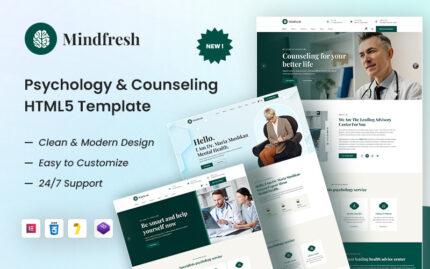 Mindfresh– Psikoloji ve Danışmanlık HTML5 Şablonu