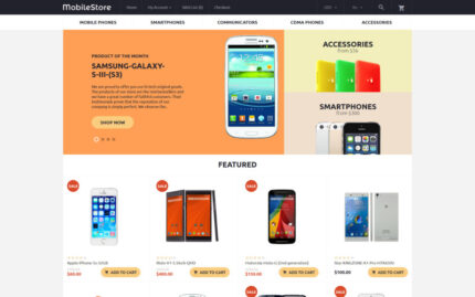 MobileStore OpenCart Şablonu