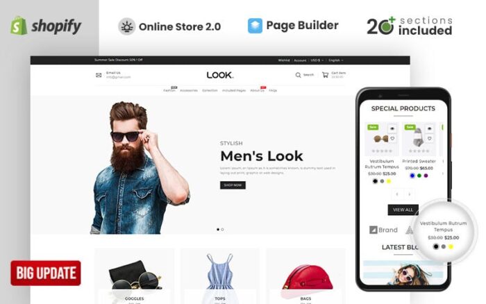 Modaya Bakın: Çevrimiçi Mağazanız için Şık Shopify Teması