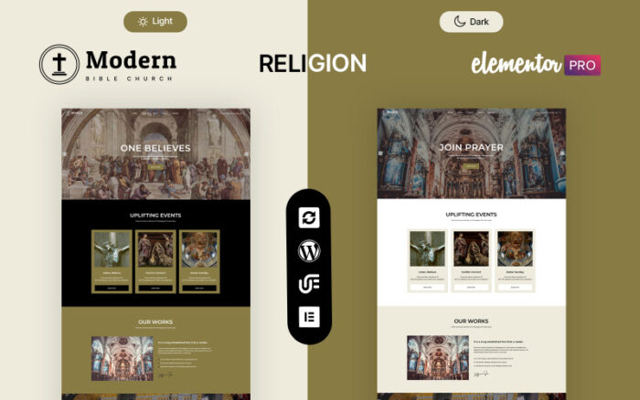 Modern - Kilise ve Din WordPress Teması