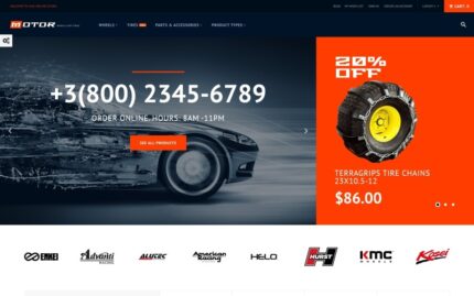 Motor - Araba Hizmetleri Magento Teması