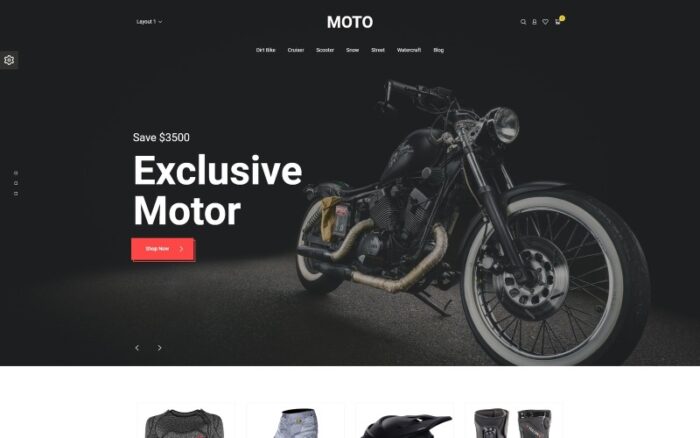 Motorsports Store Magento Teması